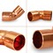 Everflow Copper CxC 45 Degree Elbow Fitting with 2 Solder Cups 1/2'' CCLF0012 - alternate 3
